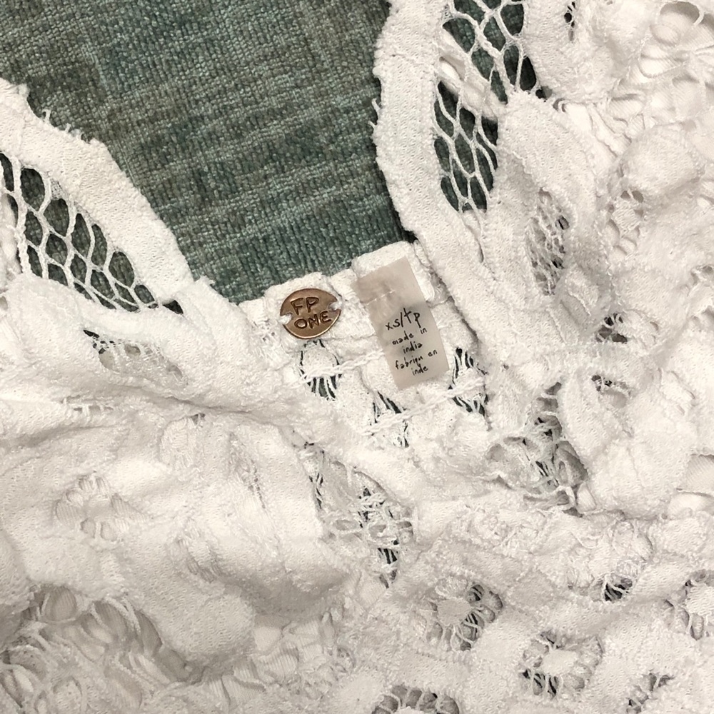 SOLD Free People Adella Lace bralette white XS - Picture 7 of 14